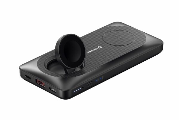 Swissten Swissten 2 in 1 Apple Watch Powerbank - 10.000 mAh - Zwart