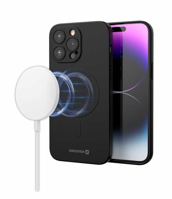Swissten Swissten MagSafe hoesje - iPhone X / XS - Siliconen - Zwart
